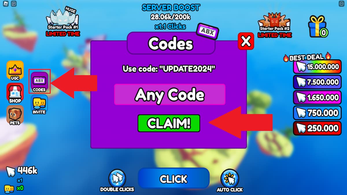 Click for UGC codes (June 2024)