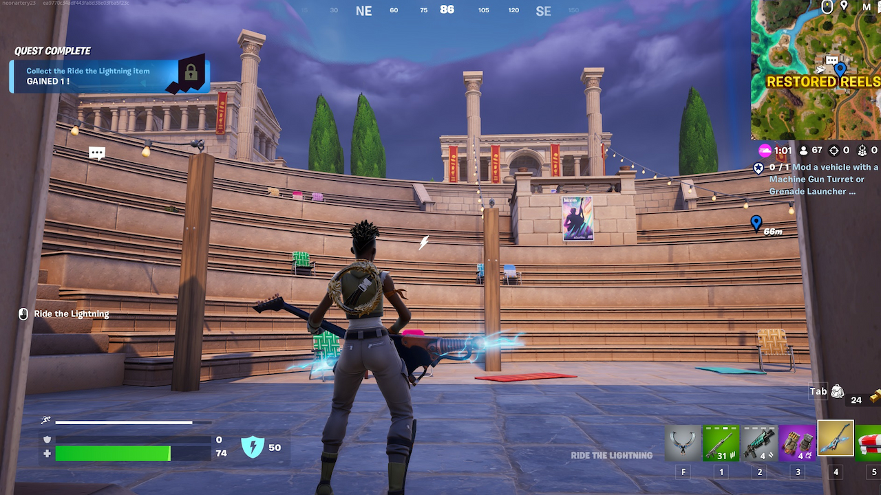 How To Find And Ride The Lightning Guitar Mythic In Fortnite Featured Image(1)