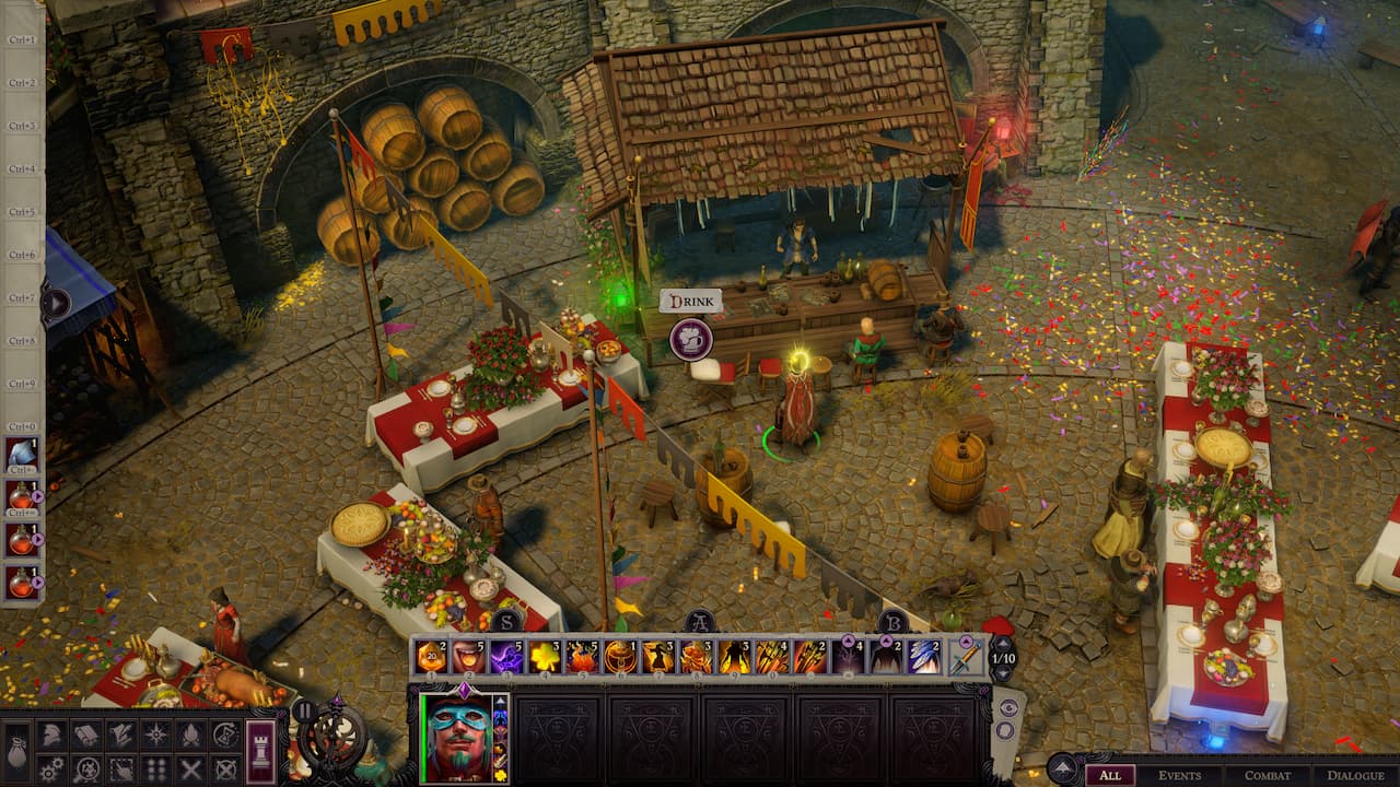 All festive entertainment locations in Pathfinder WOTR Dance of Masks