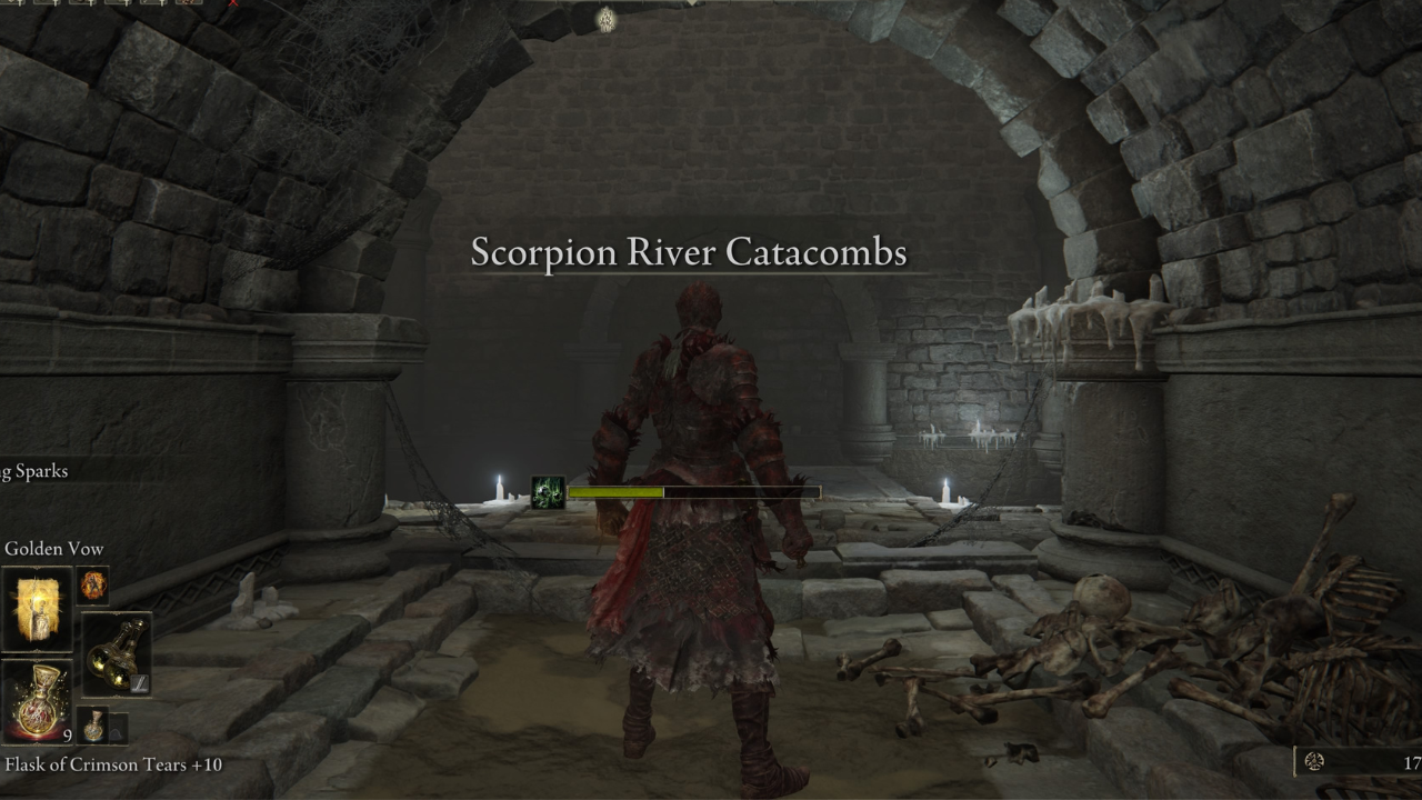 Scorpion River Catacombs Location In Shadow Of The Erdtree