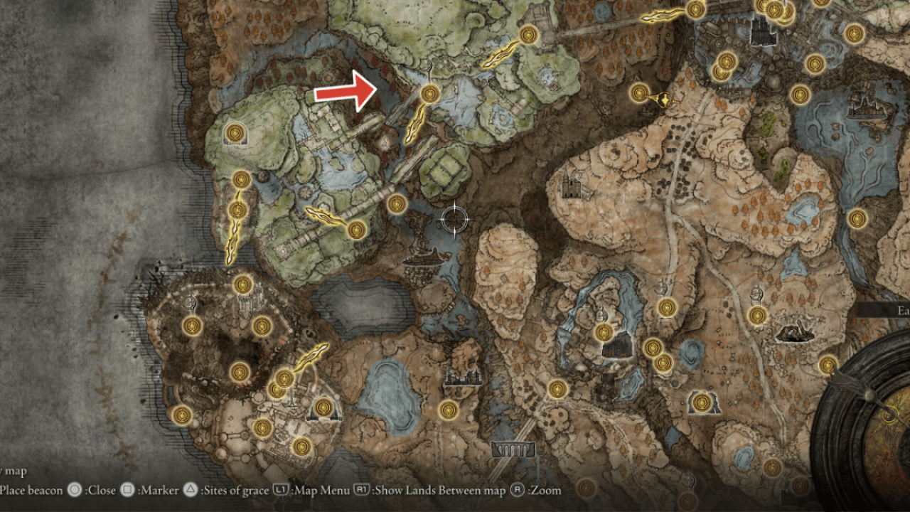 How to get to Scorpion River Catacombs Elden Ring Shadow of the Erdtree