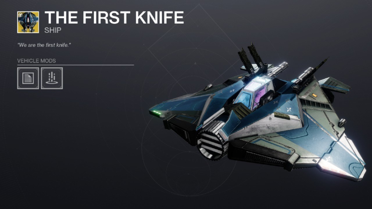 The First Knife Destiny 2
