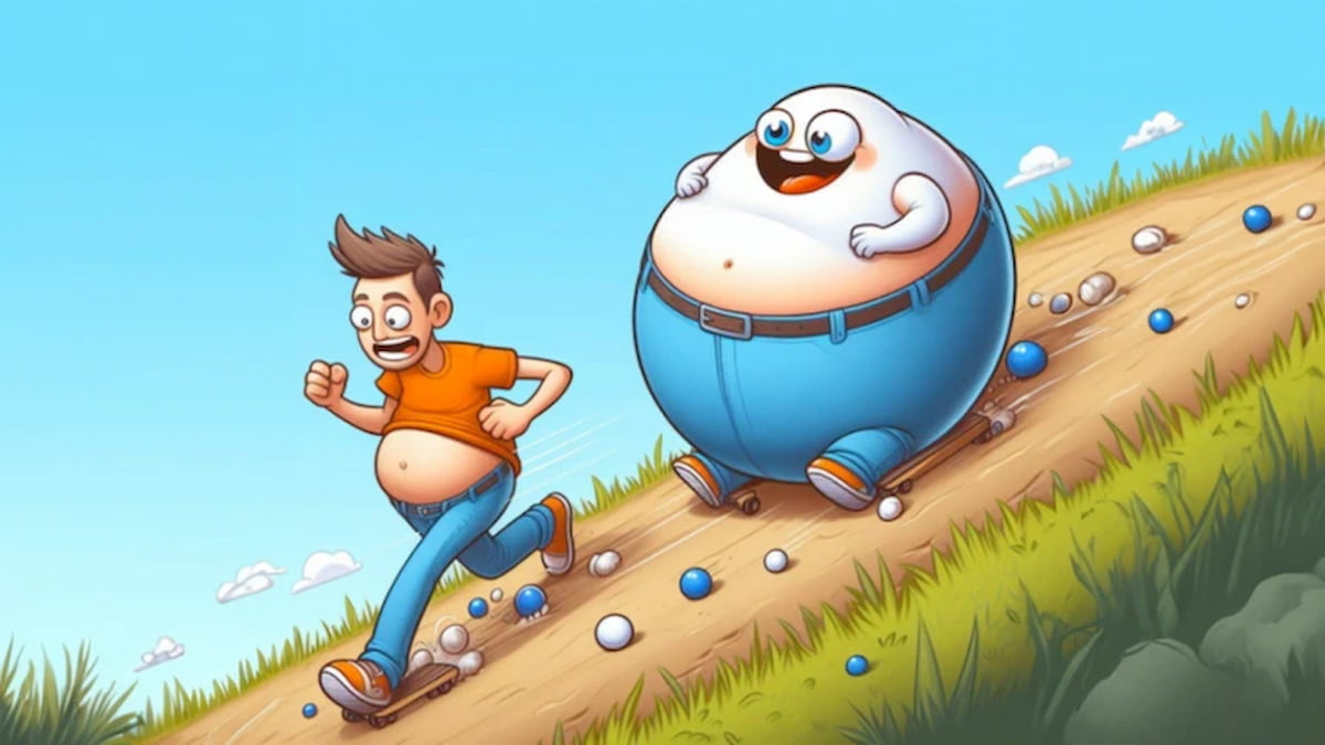 Get Fat and Roll Race Official AI Image