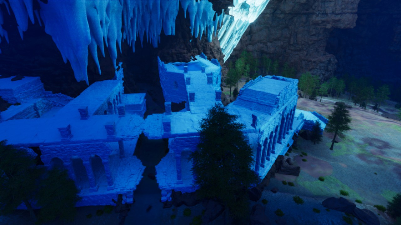Ark Survival Ascended The Center Cliffside Cave Base