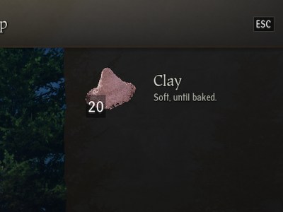 Pax Dei Clay Inventory