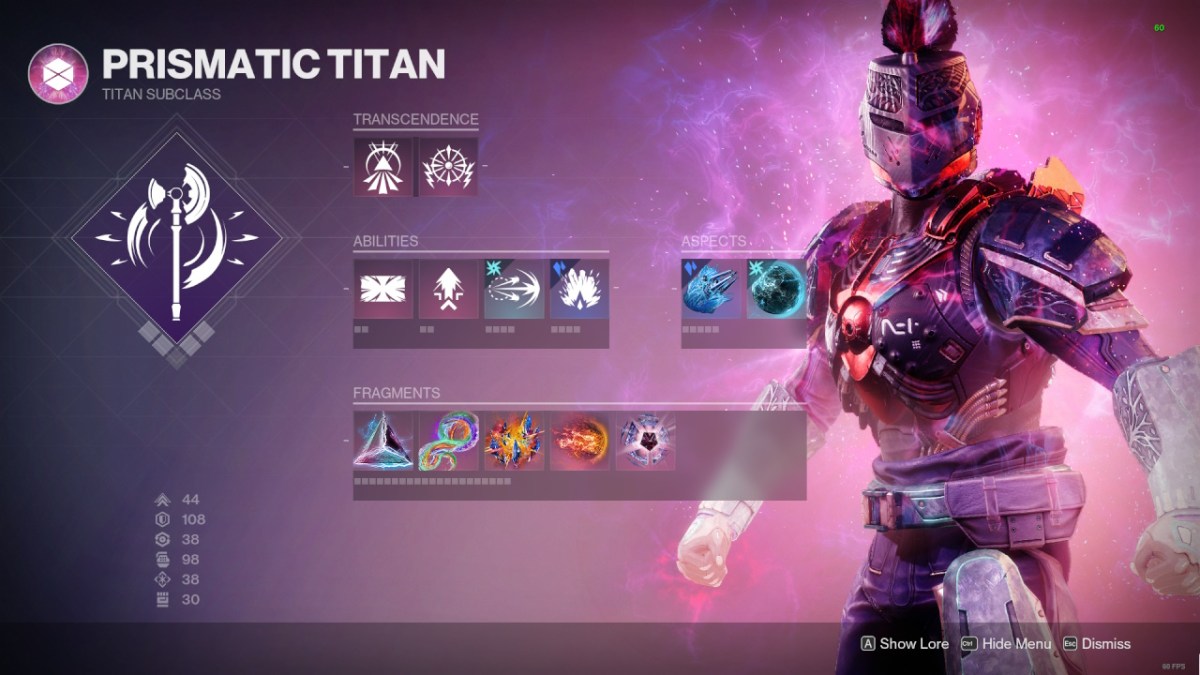 Best Destiny 2 Titan Prismatic builds: Aspects, Fragments, and abilities