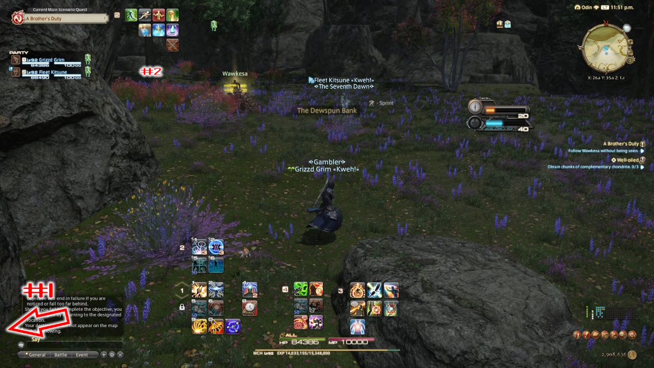 How to follow Wawkesa and the Shady Hoobigo without being seen in FFXIV Dawntrail