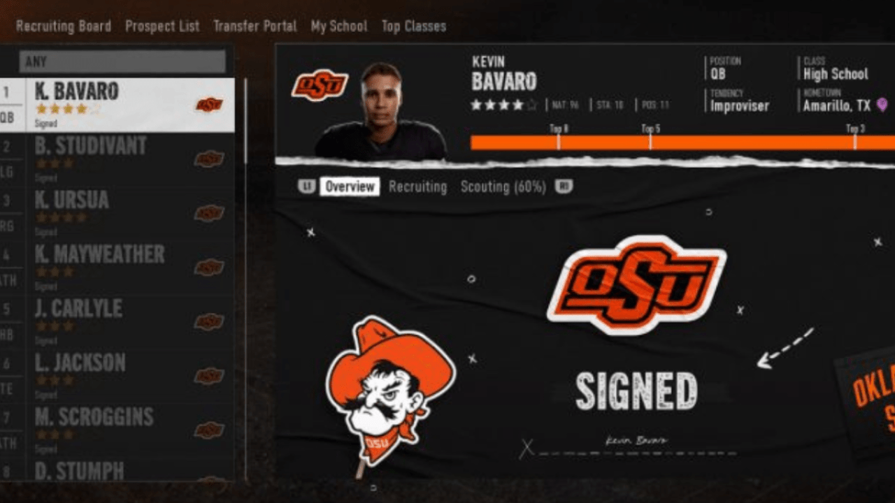 Development Traits Recruiting In Ncaa 25