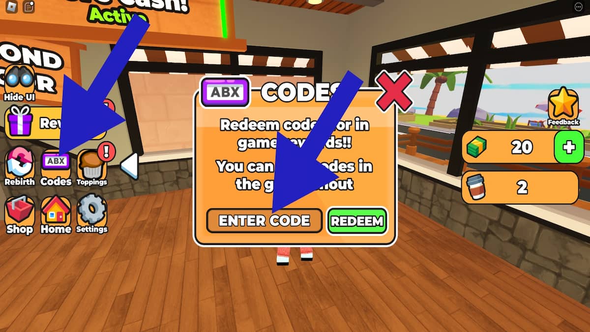 How To Redeem Codes In Coffee Shop Tycoon
