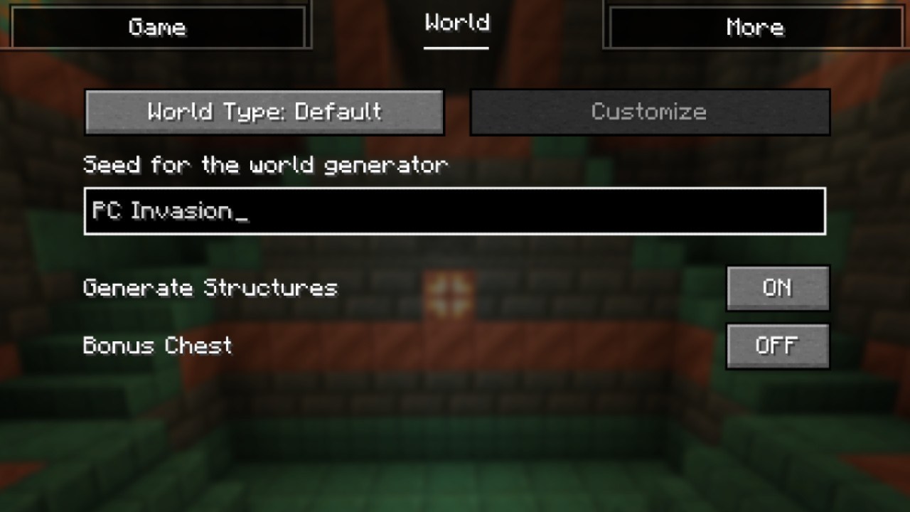 Minecraft Seed Java