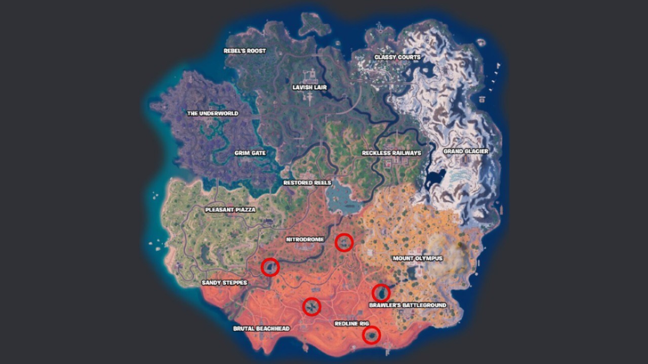 Oasis Pool Locations Fortnite