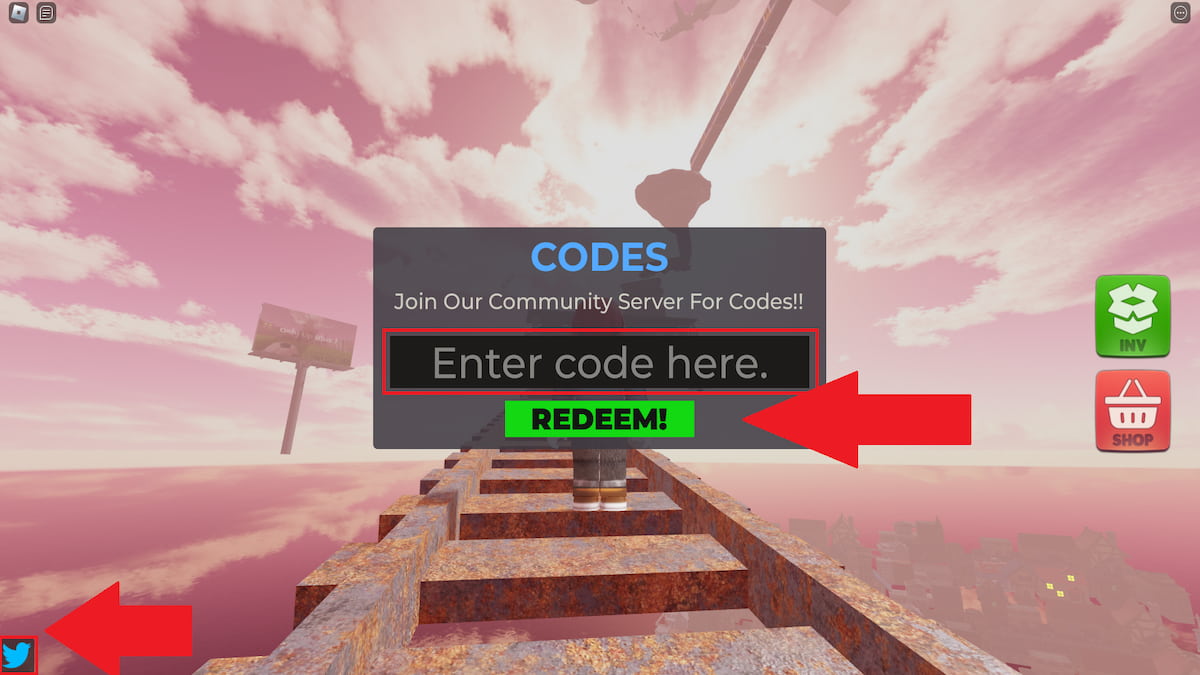 Only Up Blox How To Redeem Codes