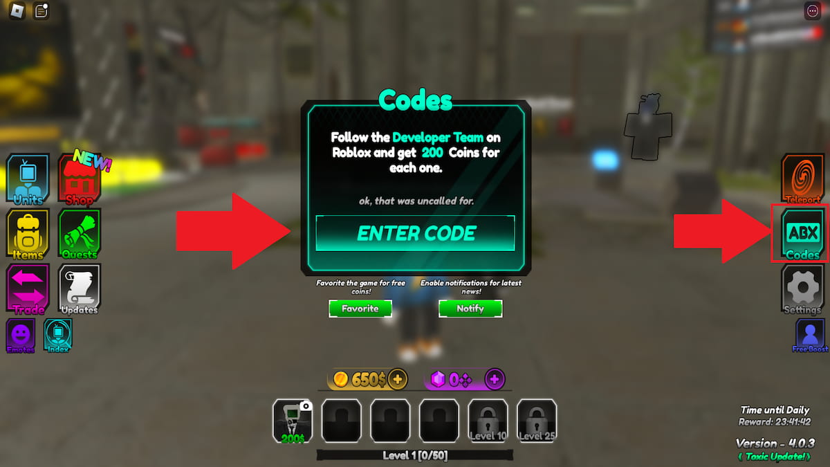 Titan Tower Defense How To Redeem Codes