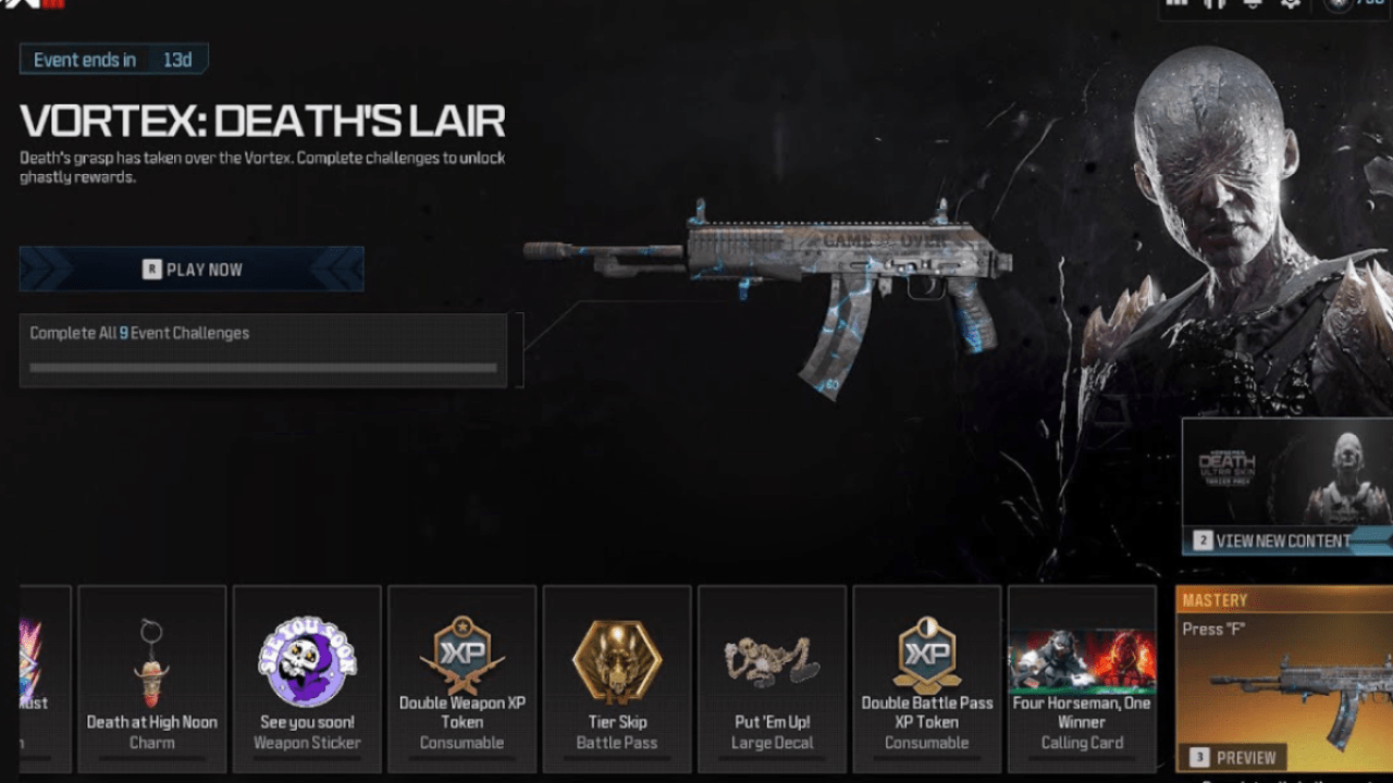 Vortex Death Grip Event Rewards In Modern Warfare 3