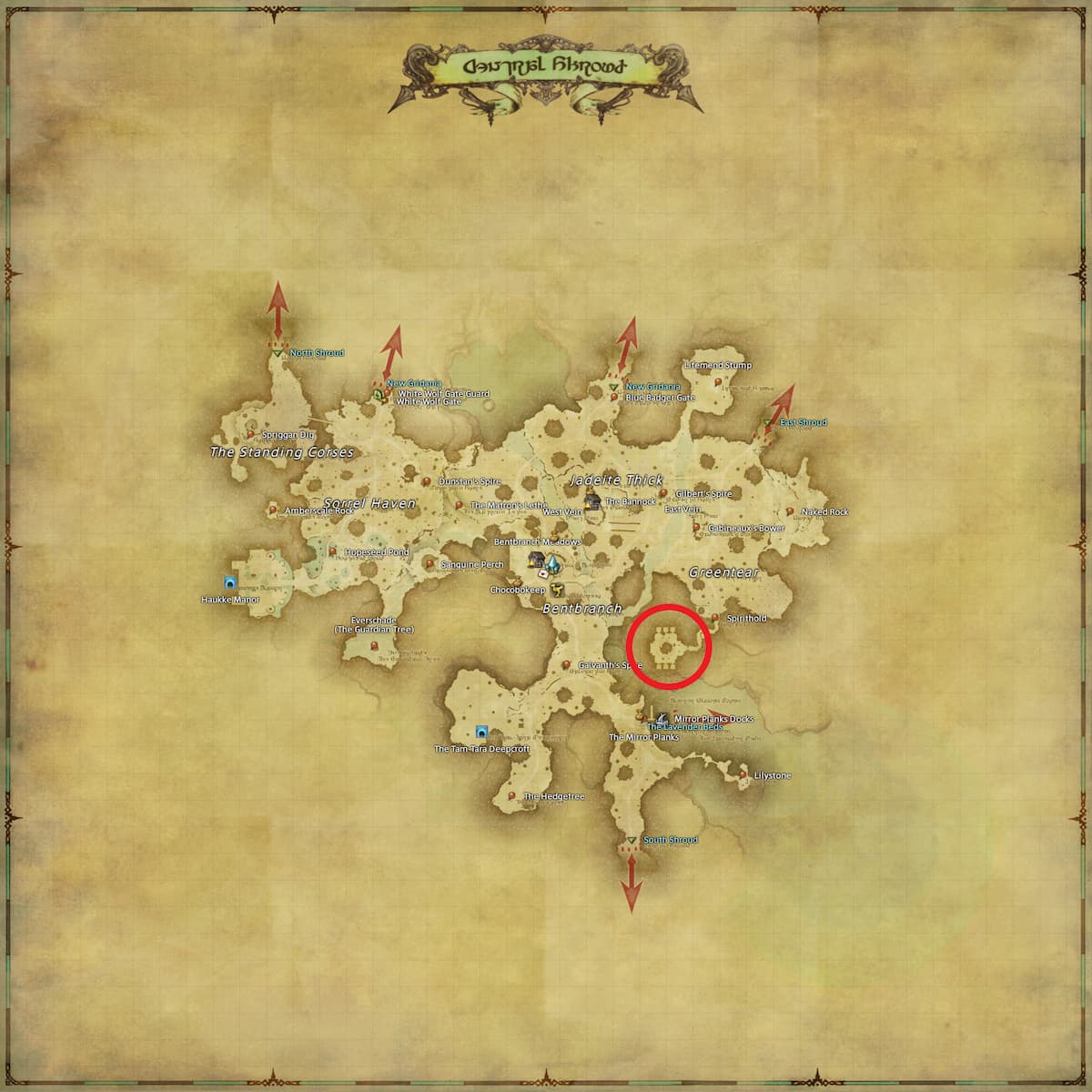 All Arr Hunt Mark Locations In Ffxiv Central Shroud Alux (fate)