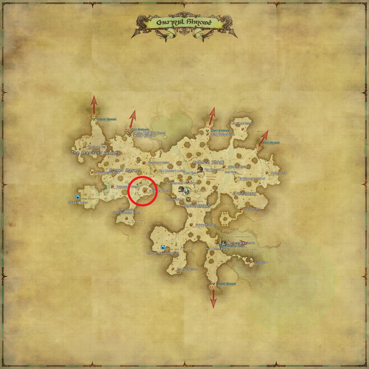 All Arr Hunt Mark Locations In Ffxiv Central Shroud Asipatra (fate)