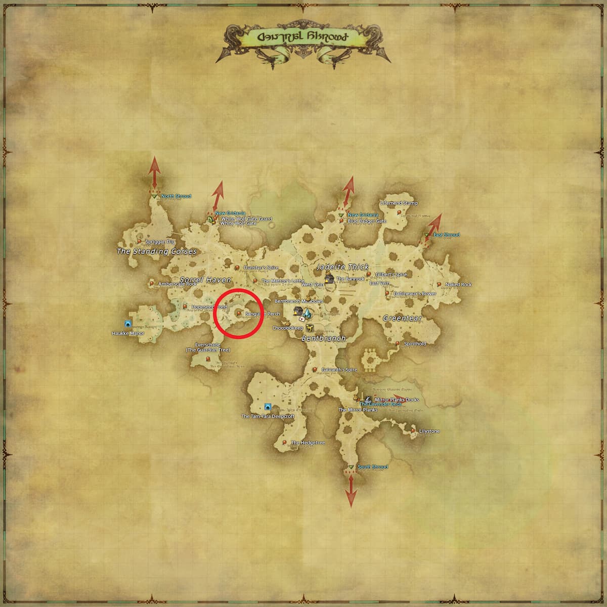 All Arr Hunt Mark Locations In Ffxiv Central Shroud Deathgaze