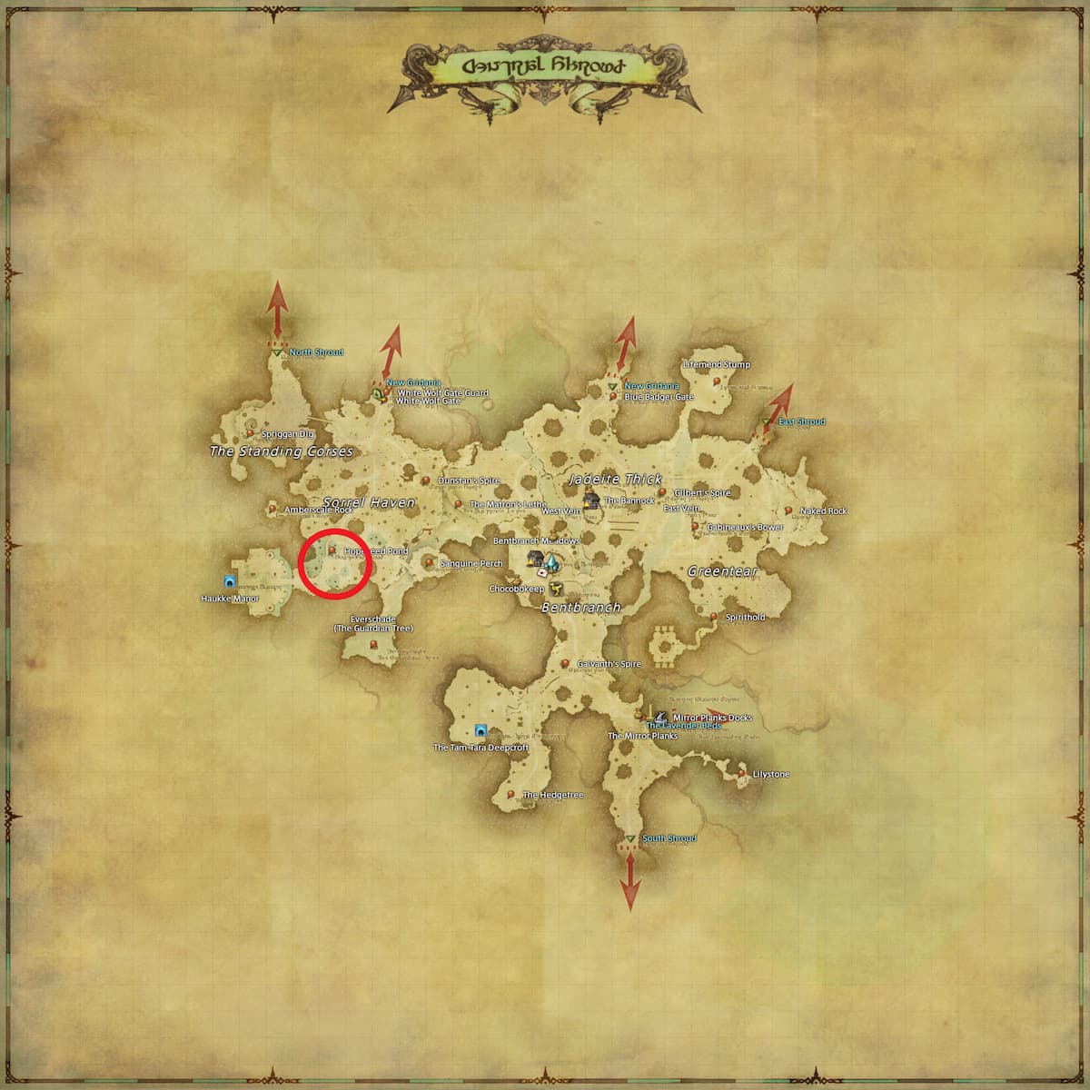 All Arr Hunt Mark Locations In Ffxiv Central Shroud Jaded Jody (fate)