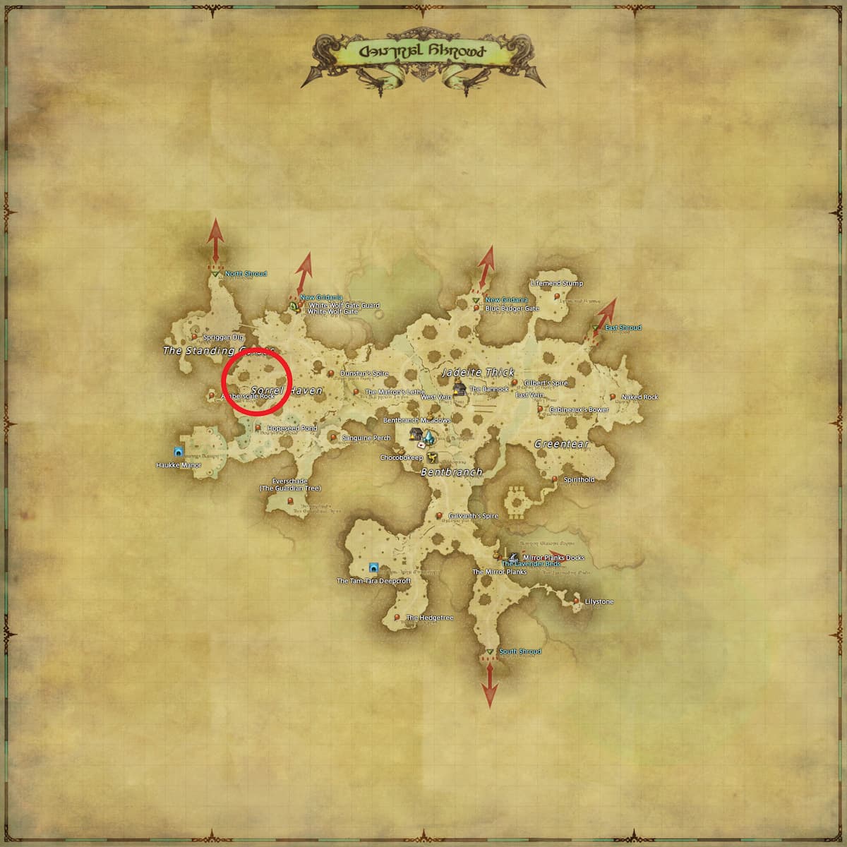 All Arr Hunt Mark Locations In Ffxiv Central Shroud Lindwurm