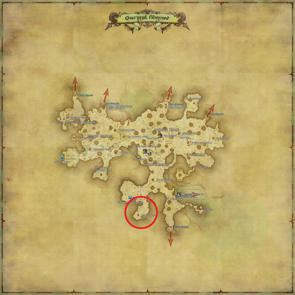 All Arr Hunt Mark Locations In Ffxiv Central Shroud Matagaigai (fate)