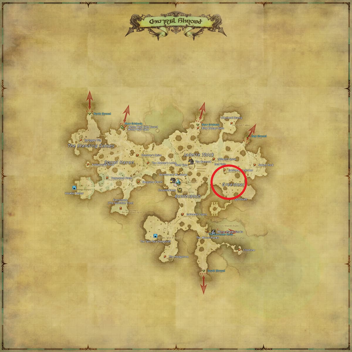 All Arr Hunt Mark Locations In Ffxiv Central Shroud White Joker