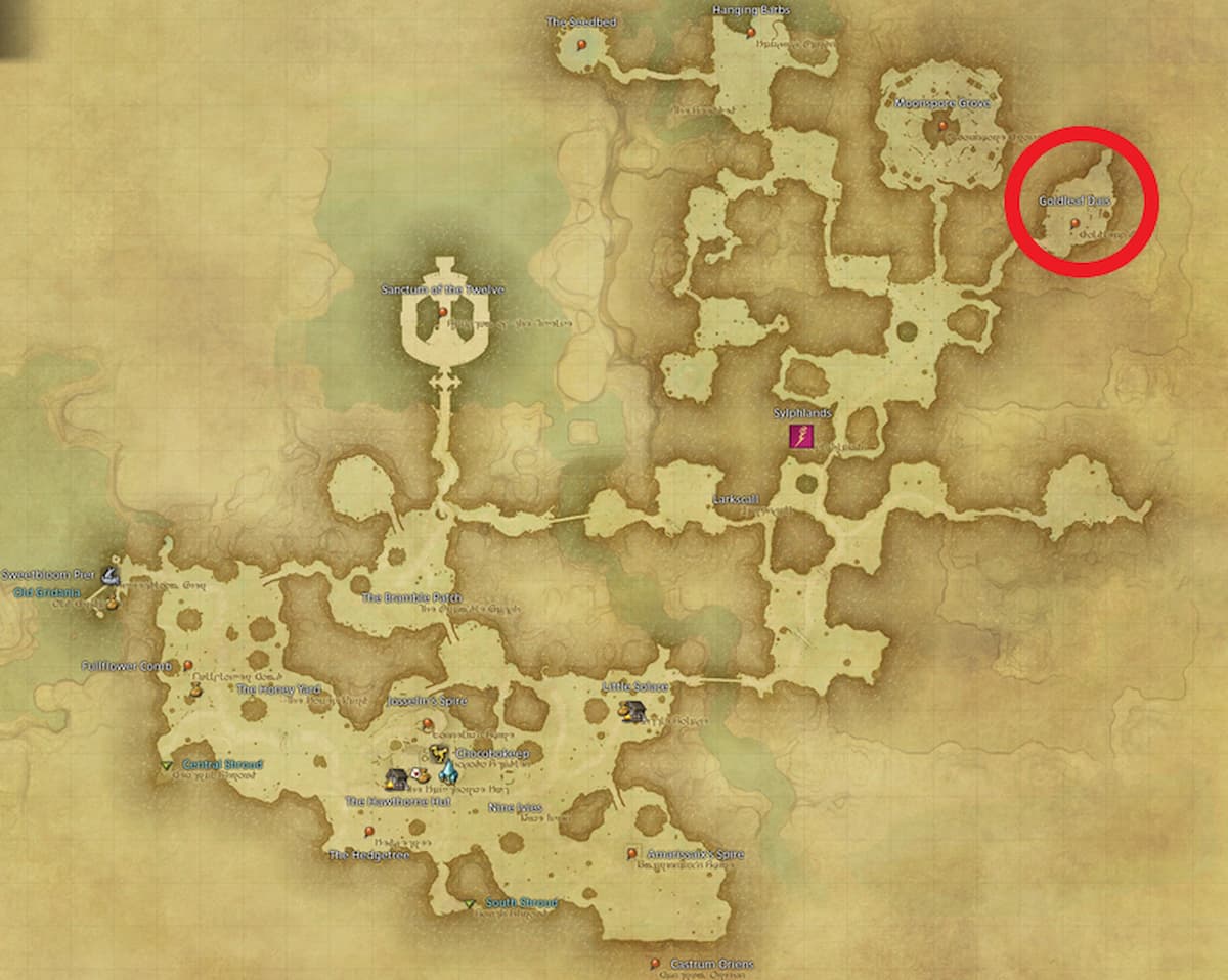 All Arr Hunt Mark Locations In Ffxiv East Shroud Daxio Of The Dawn (fate)