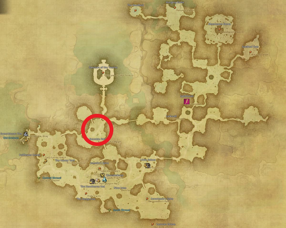 All Arr Hunt Mark Locations In Ffxiv East Shroud Stinging Sophie