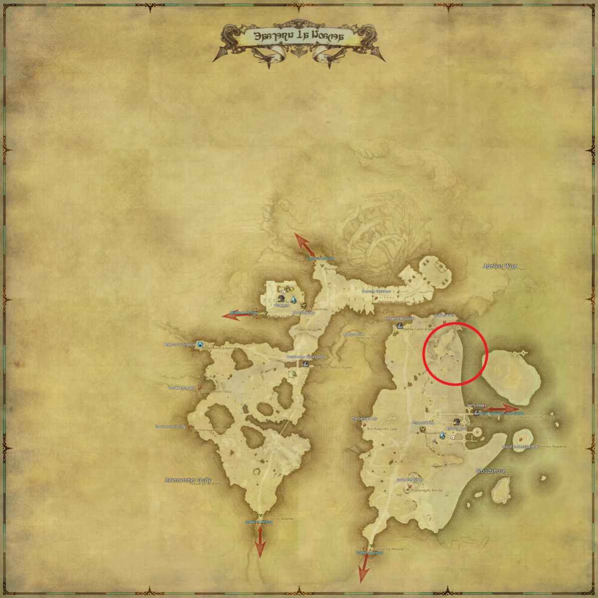 All Arr Hunt Mark Locations In Ffxiv Eastern La Noscea Bloodshore Bell