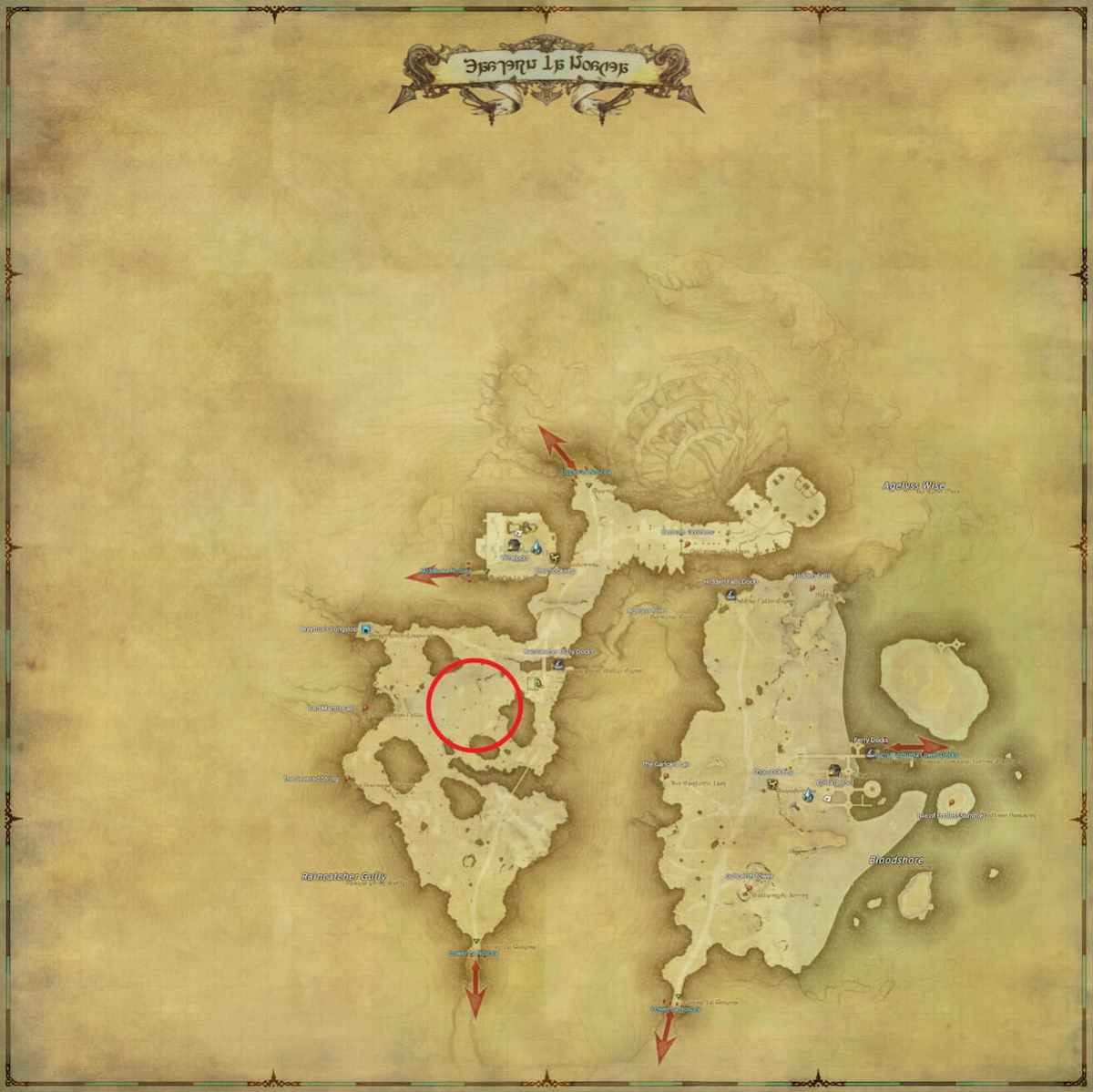 All Arr Hunt Mark Locations In Ffxiv Eastern La Noscea Jungle Coeurl