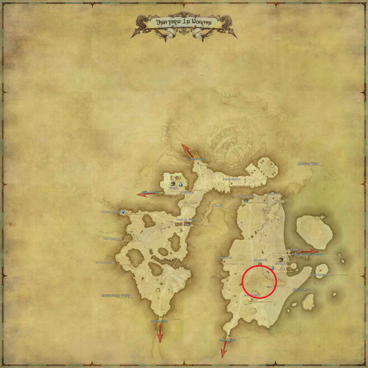 All Arr Hunt Mark Locations In Ffxiv Eastern La Noscea Large Buffalo