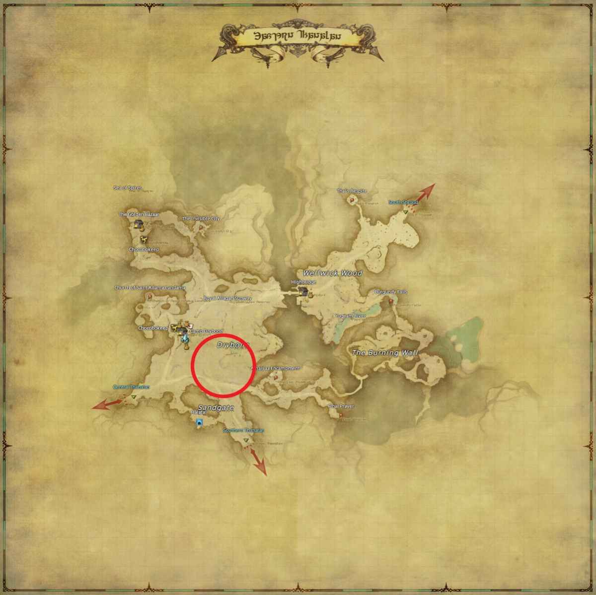 All Arr Hunt Mark Locations In Ffxiv Eastern Thanalan Gatling