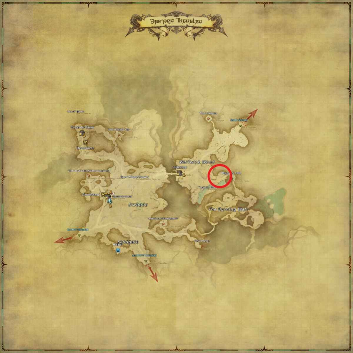 All Arr Hunt Mark Locations In Ffxiv Eastern Thanalan Gossamer (fate)