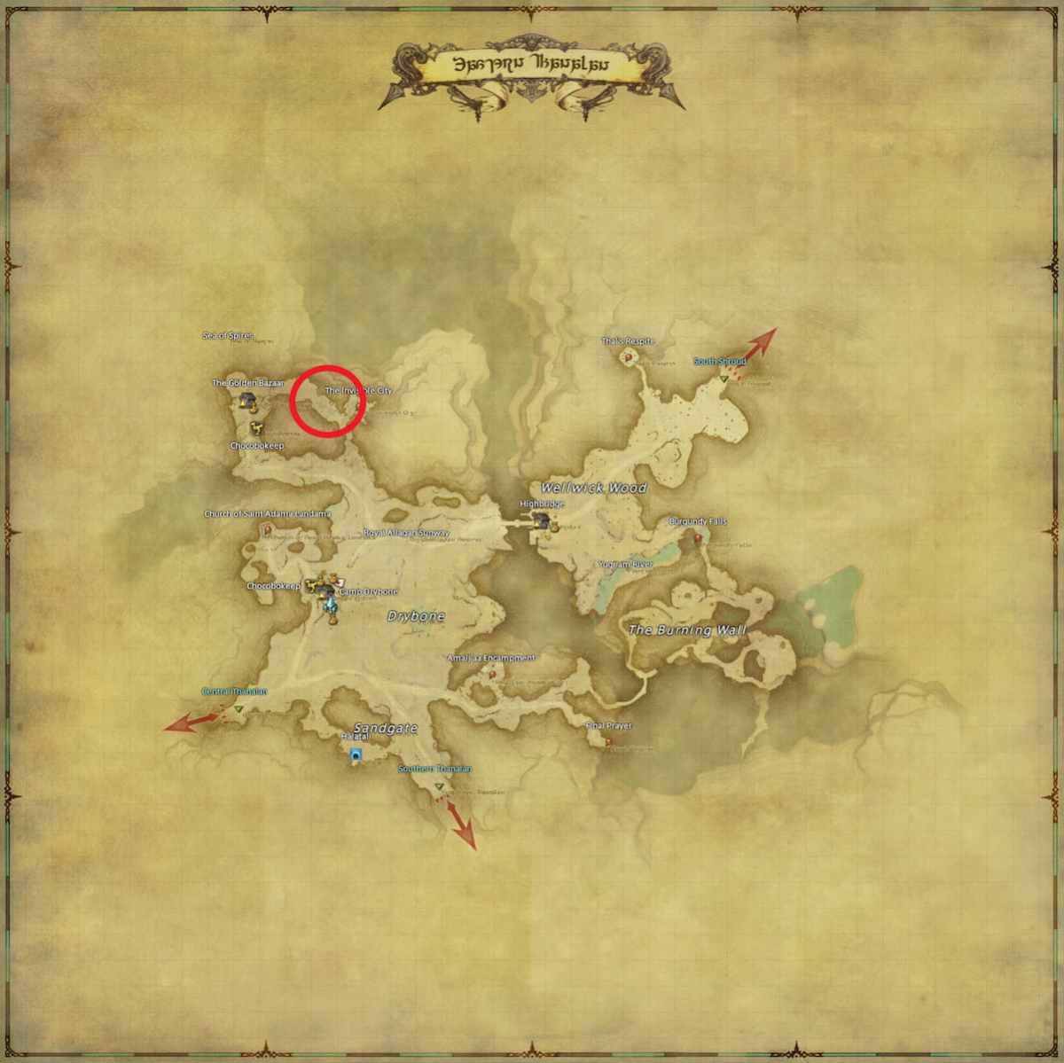 All Arr Hunt Mark Locations In Ffxiv Eastern Thanalan Undertaker (fate)