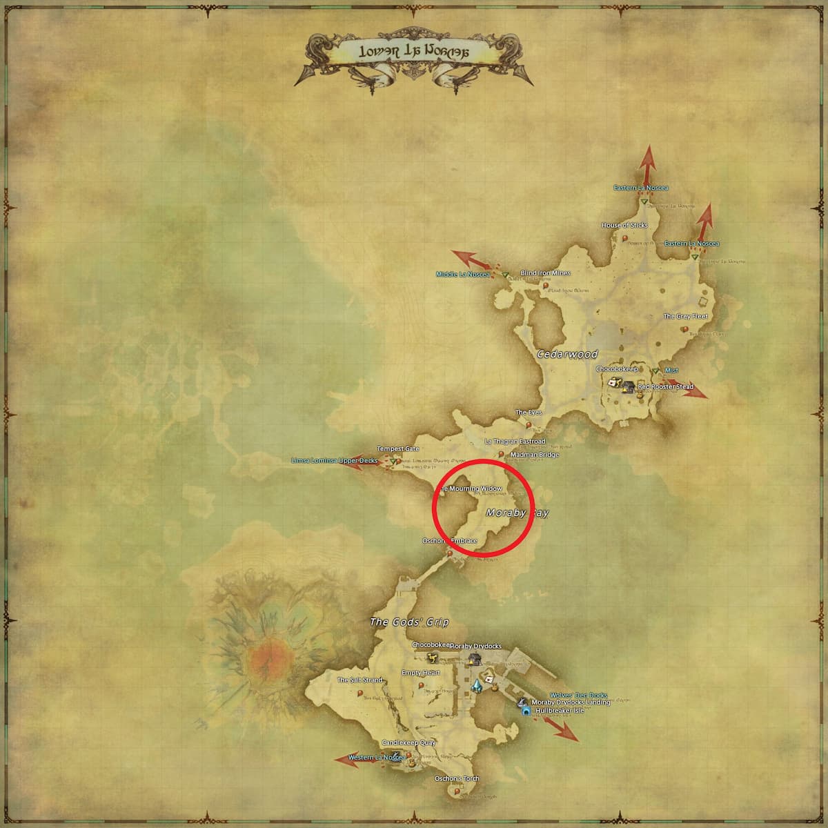 All Arr Hunt Mark Locations In Ffxiv Lower La Noscea Barbastelle