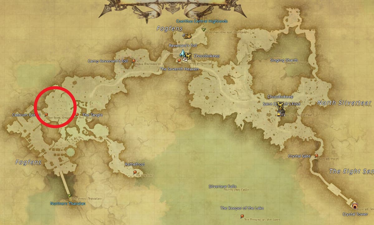 All Arr Hunt Mark Locations In Ffxiv Mor Dhona 5th Cohort Eques Hoplomachus Signifer