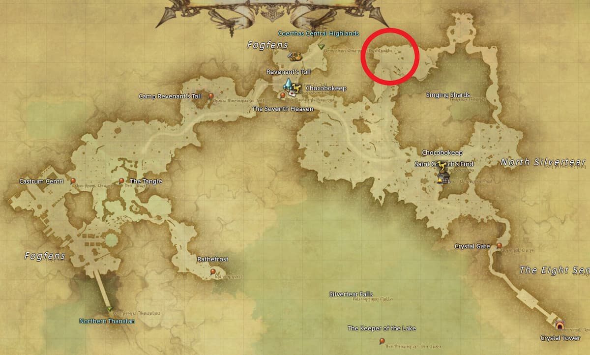 All Arr Hunt Mark Locations In Ffxiv Mor Dhona Gwyllgi (fate)