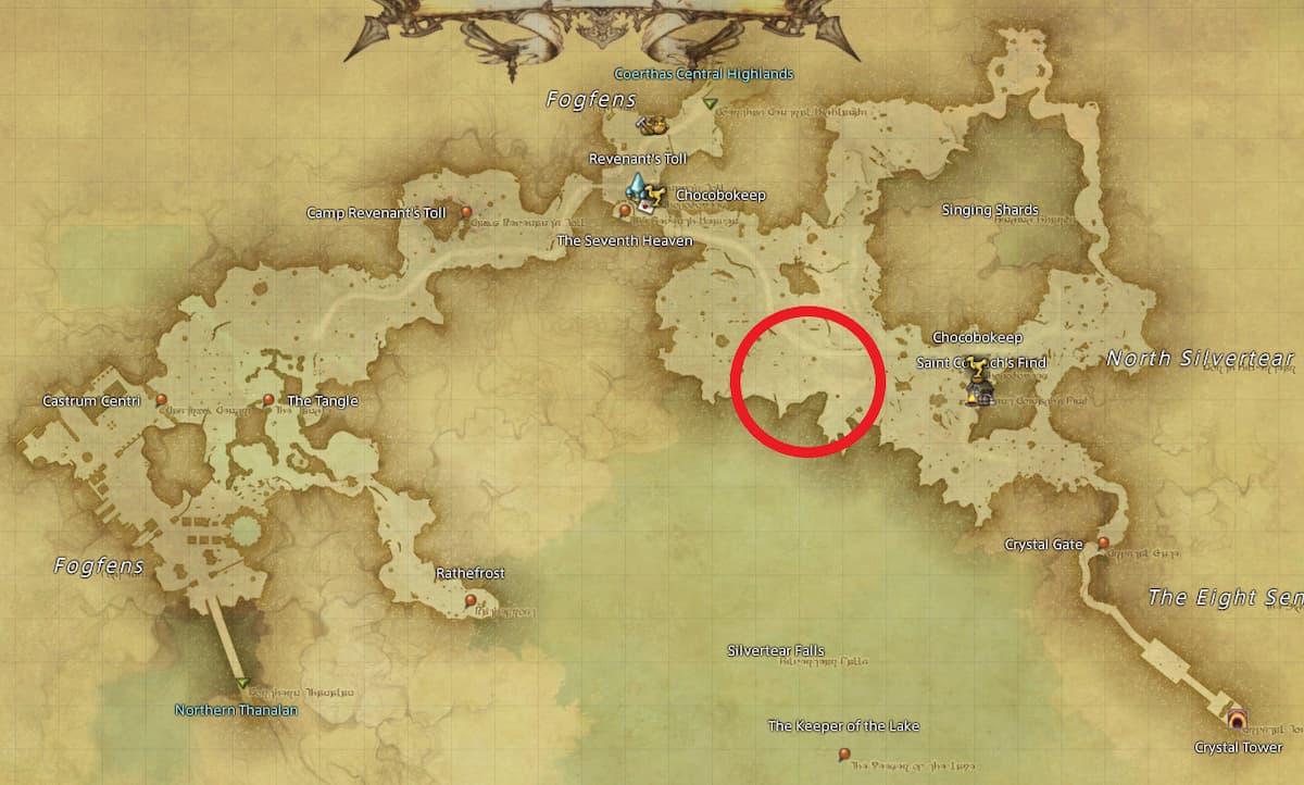 All Arr Hunt Mark Locations In Ffxiv Mor Dhona Lake Cobra