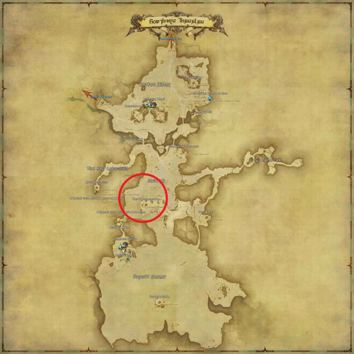 All Arr Hunt Mark Locations In Ffxiv Southern Thanalan Albin The Ashen