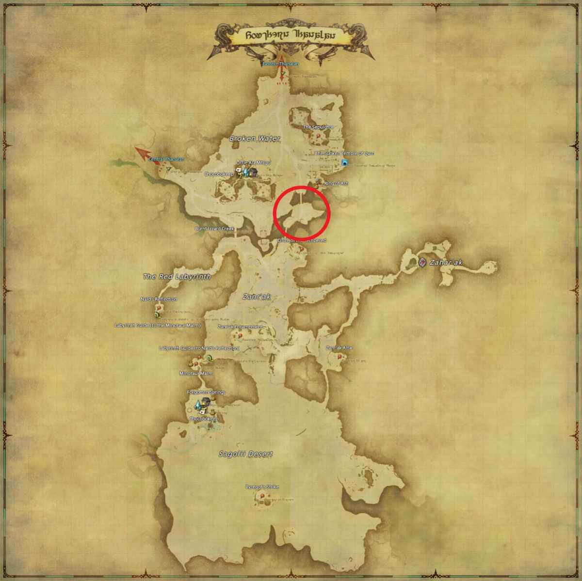 All Arr Hunt Mark Locations In Ffxiv Southern Thanalan Amalj'aa Lancer Pugilist