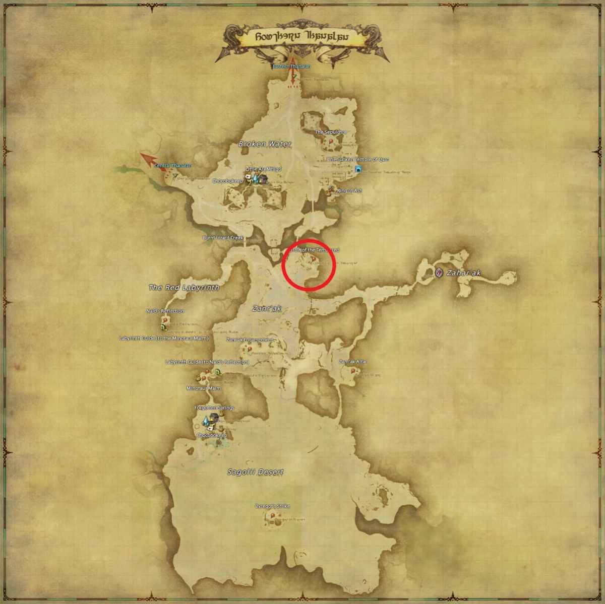 All Arr Hunt Mark Locations In Ffxiv Southern Thanalan Bibireze Greysteel (fate)