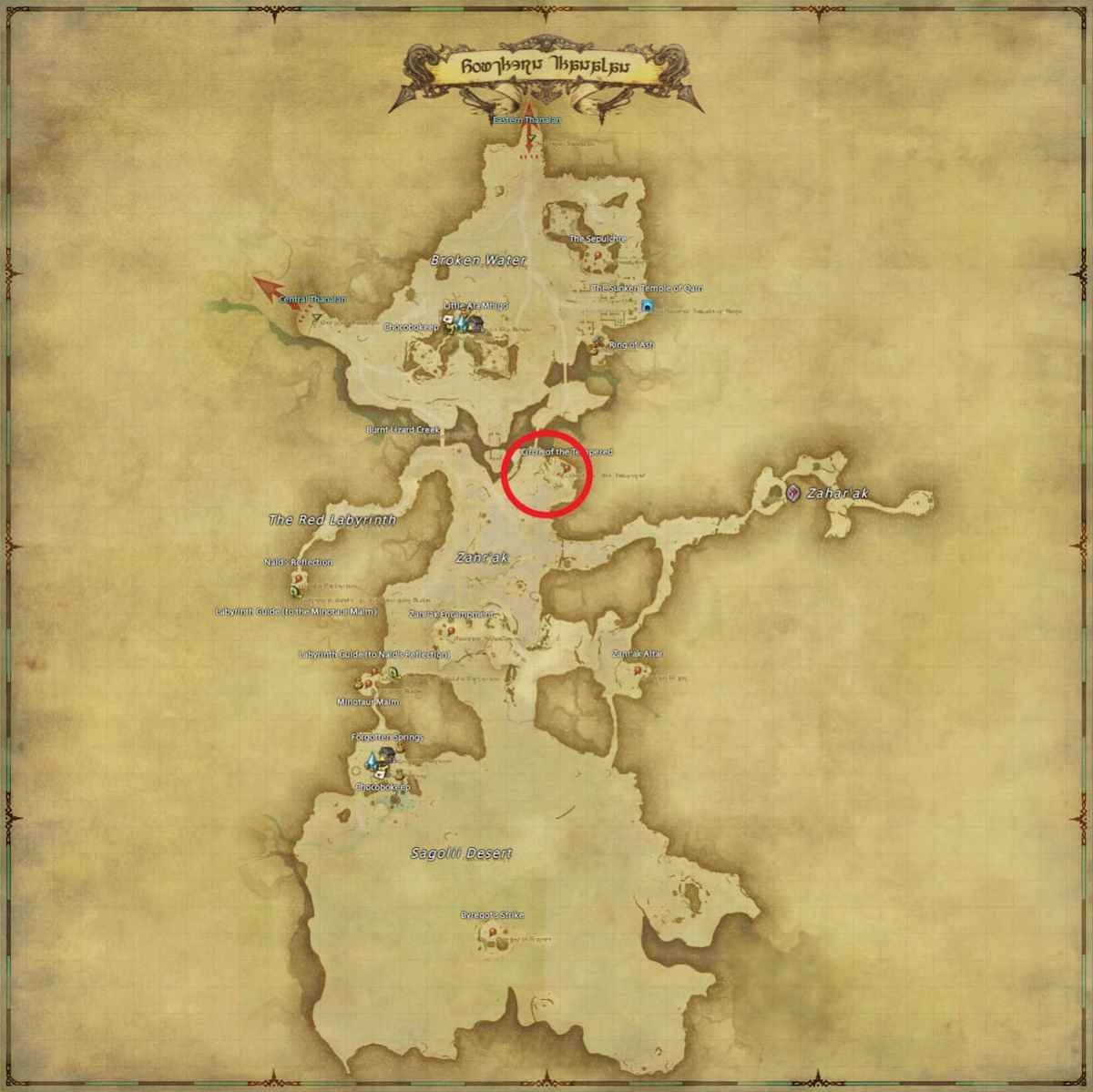 All Arr Hunt Mark Locations In Ffxiv Southern Thanalan Tempered Orator