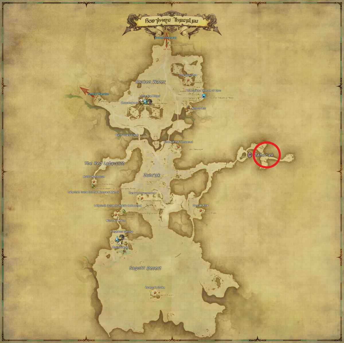 All Arr Hunt Mark Locations In Ffxiv Southern Thanalan Whitespark Hepugg Roh (fate)