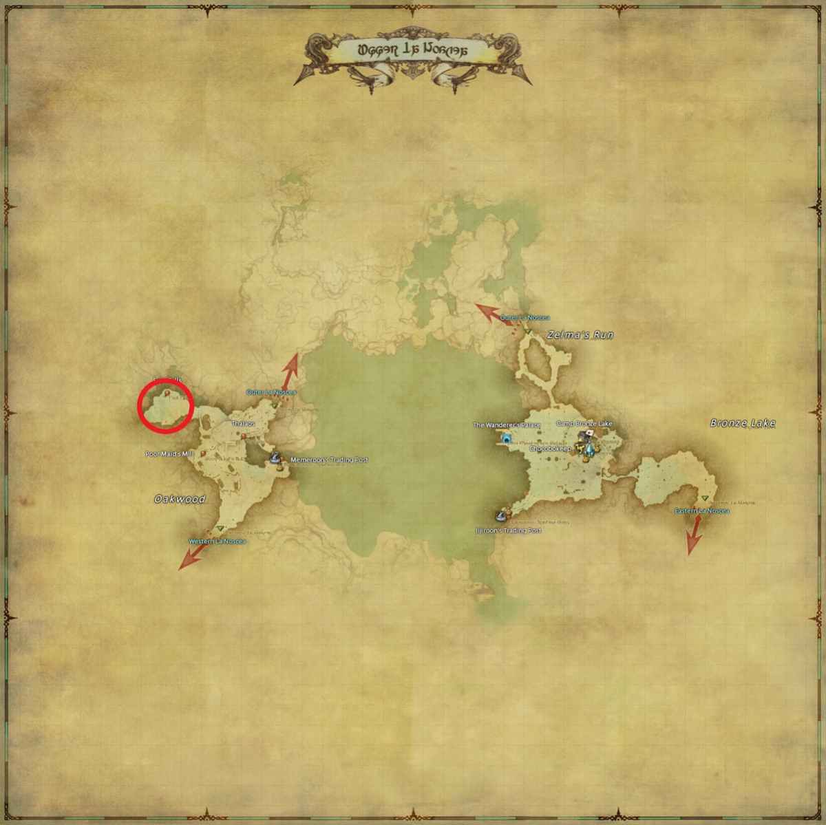 All Arr Hunt Mark Locations In Ffxiv Upper La Noscea Simurgh (fate)