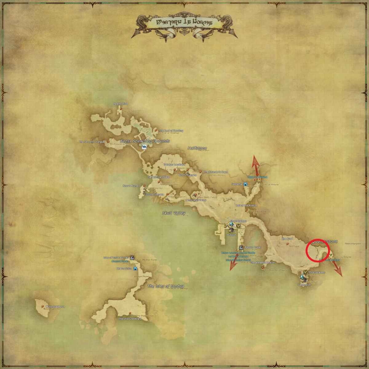 All Arr Hunt Mark Locations In Ffxiv Western La Noscea Barometz (fate)