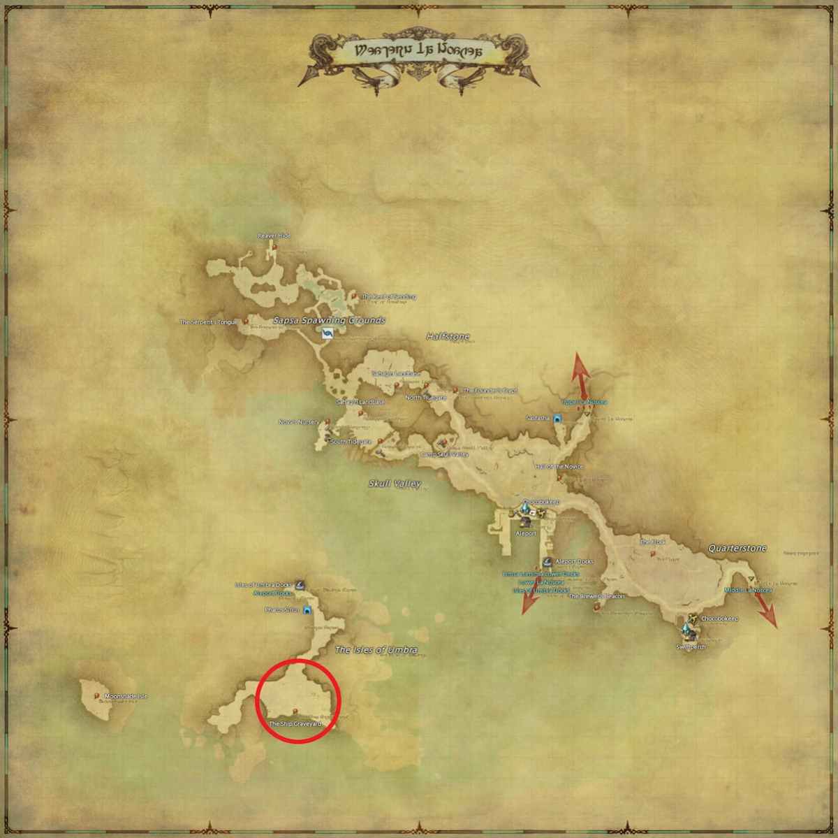 All Arr Hunt Mark Locations In Ffxiv Western La Noscea Dead Man's Moan