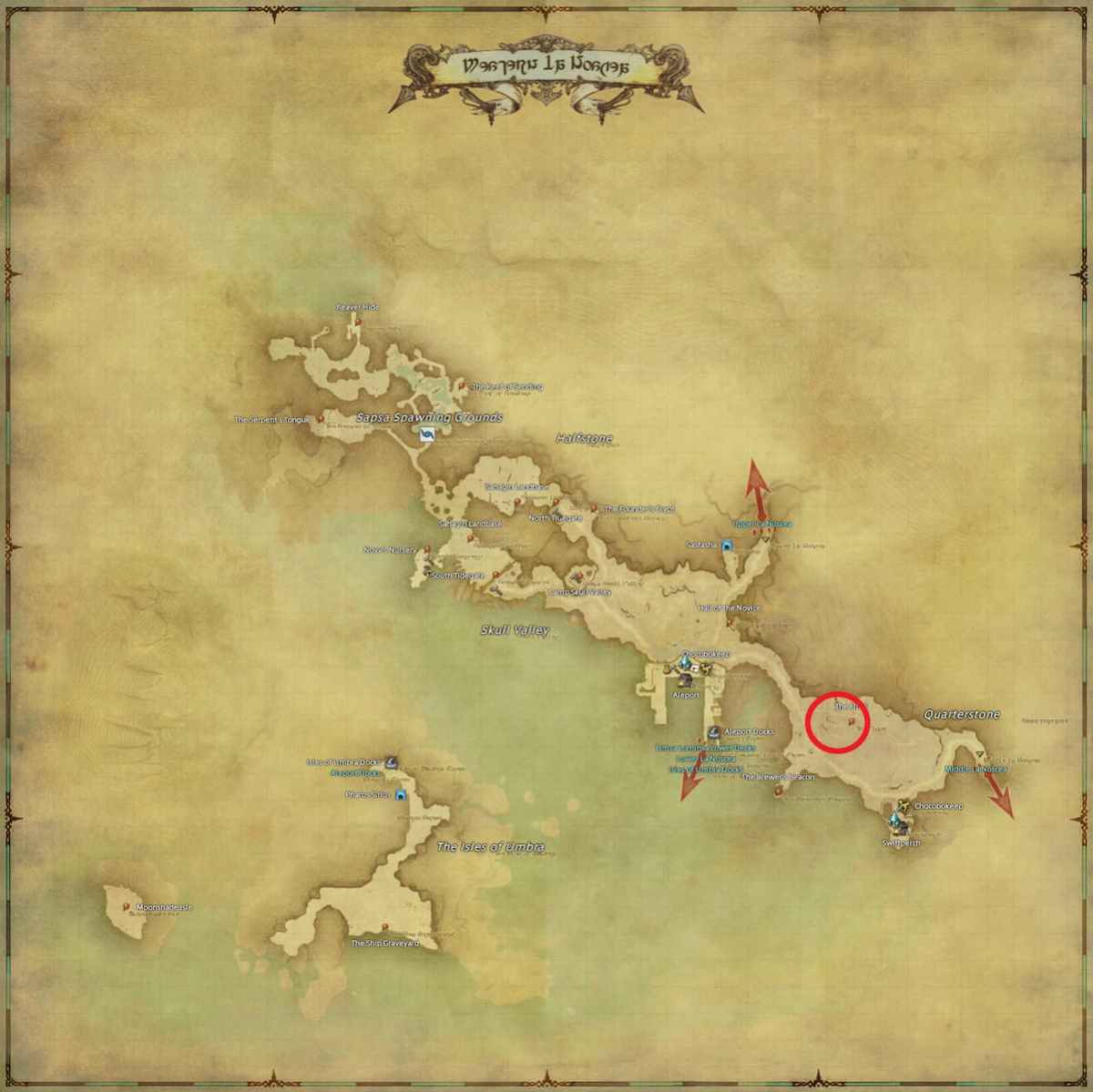 All Arr Hunt Mark Locations In Ffxiv Western La Noscea Gluttonous Gertrude (fate)