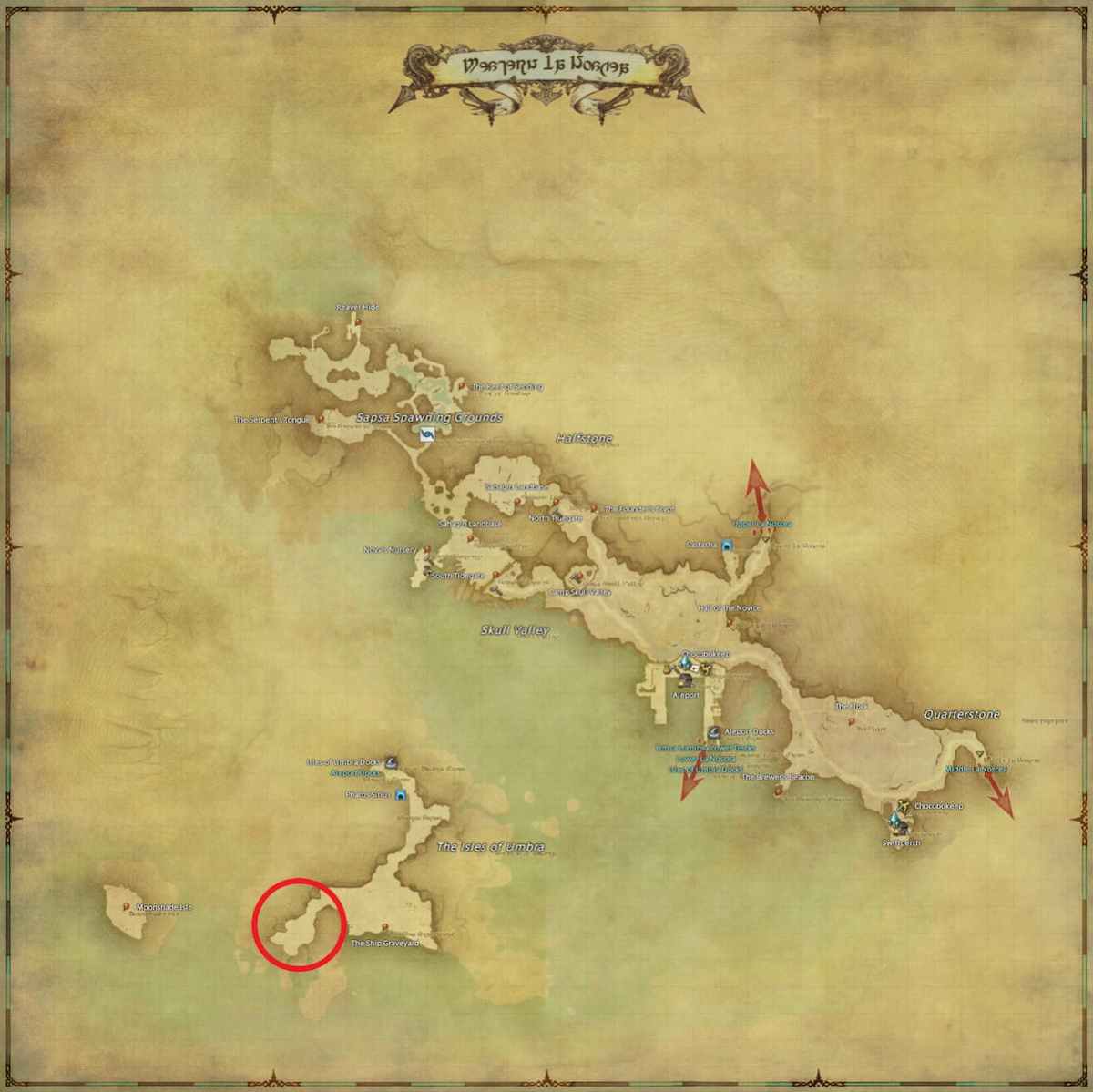 All Arr Hunt Mark Locations In Ffxiv Western La Noscea Lammergeyer