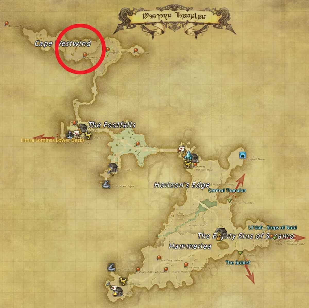 All Arr Hunt Mark Locations In Ffxiv Western Thanalan 4th Cohort Hoplomachus Secutor Vanguard