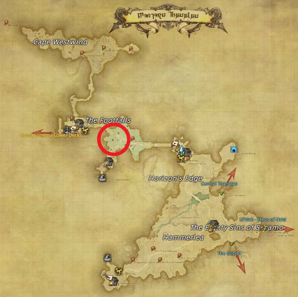 All Arr Hunt Mark Locations In Ffxiv Western Thanalan Bubbly Bernie (fate)