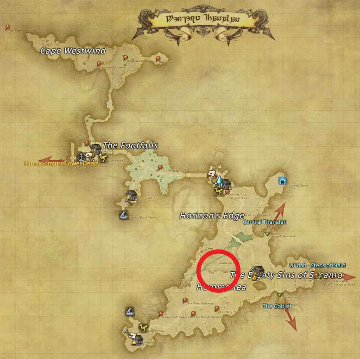 All Arr Hunt Mark Locations In Ffxiv Western Thanalan Cactuar Jack (fate)